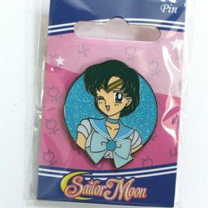 Sailor Moon Sailor Mercury Glitter Enamel Pin
